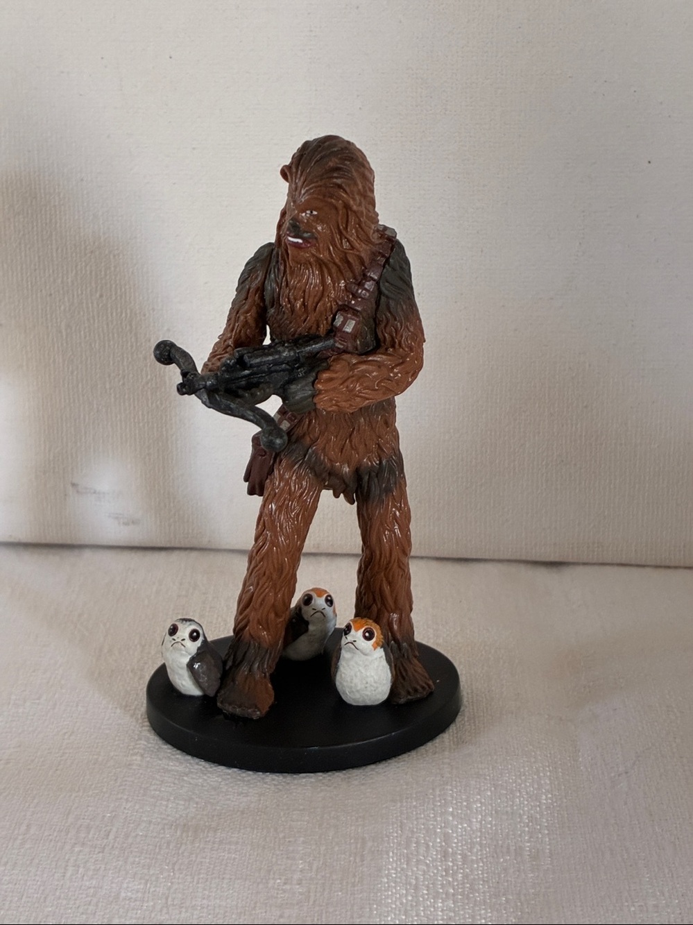 Star Wars Chewbacca Figurine with Brown Fur and Black Bandolier